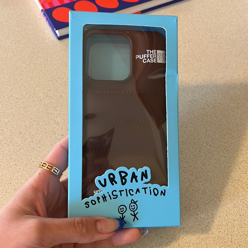 Chocolate Brown Puffer Case for iPhone 13 Pro